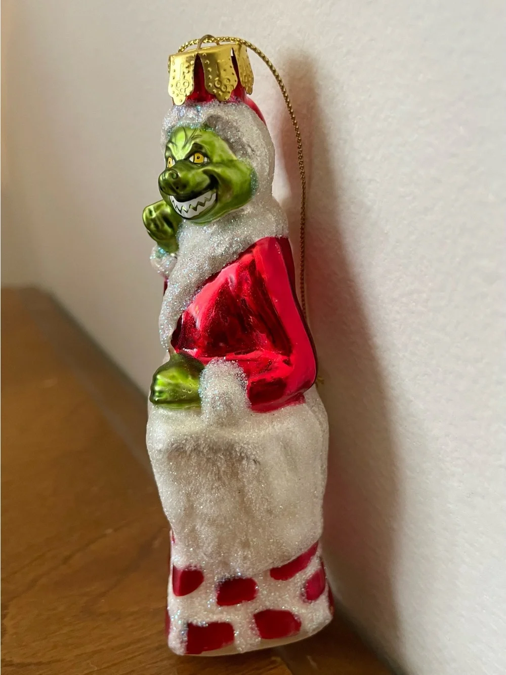 RARE KURT ADLER Glass Ornament The GRINCH Who Stole Christmas Chimney DR SUESS